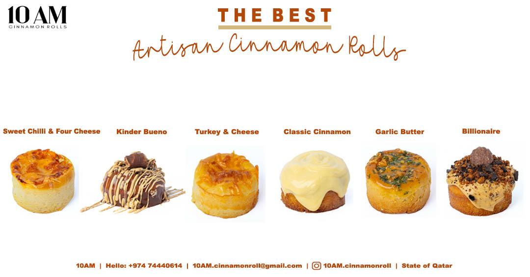 10 AM Cinnamon Rolls flavor lineup